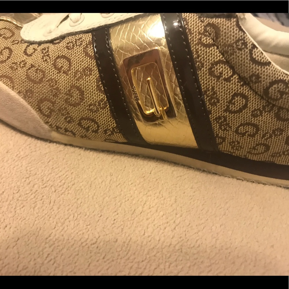 Guess Gold Sneakers
